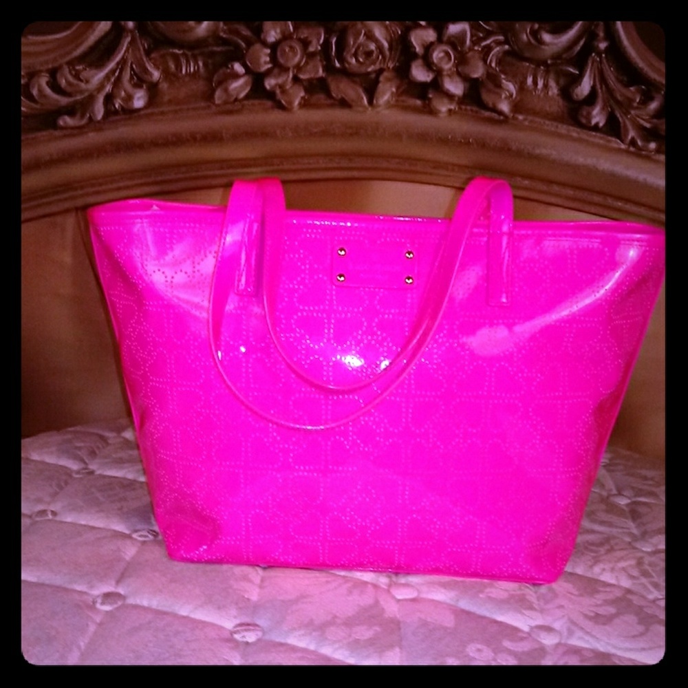 Kate Spade tote Neon Pink
